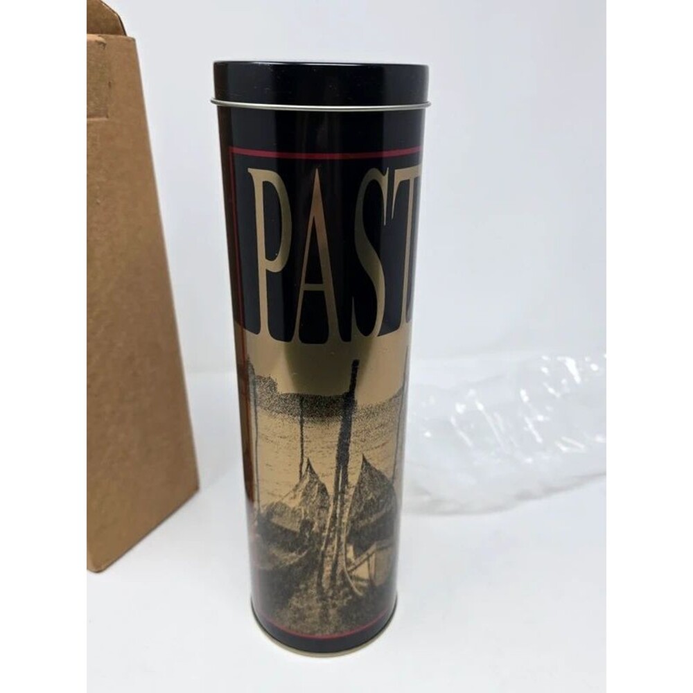 Vintage Prego Spaghetti Sauce Decorative Pasta Tin Storage Canister